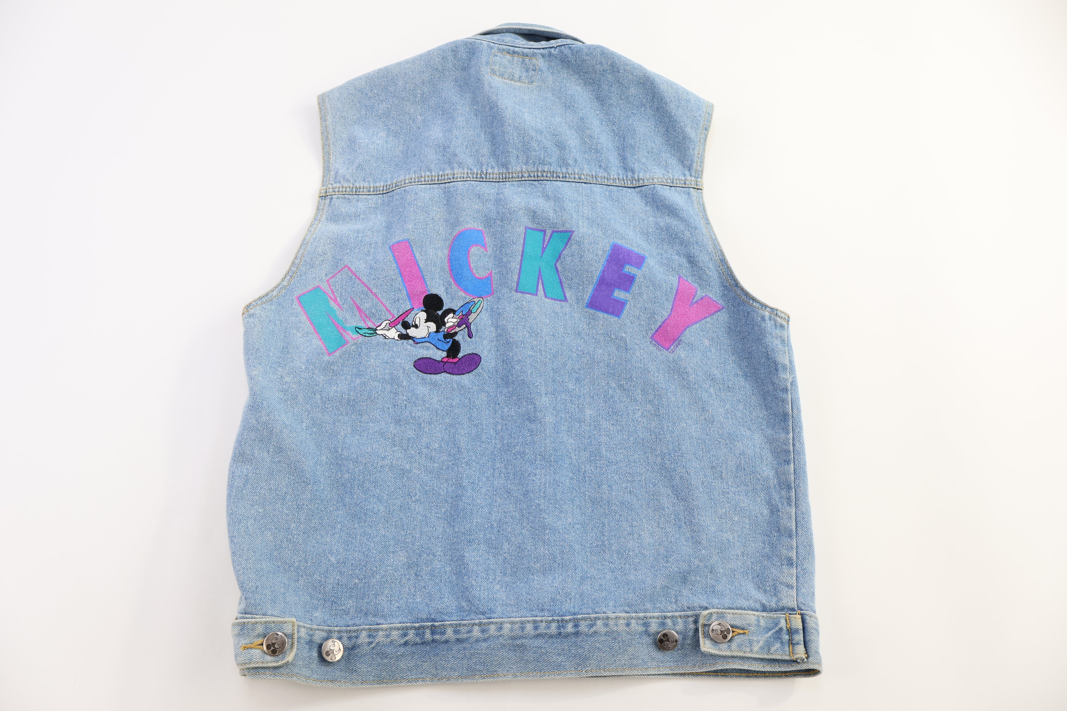 Vintage Mickey Mouse Denim Vest