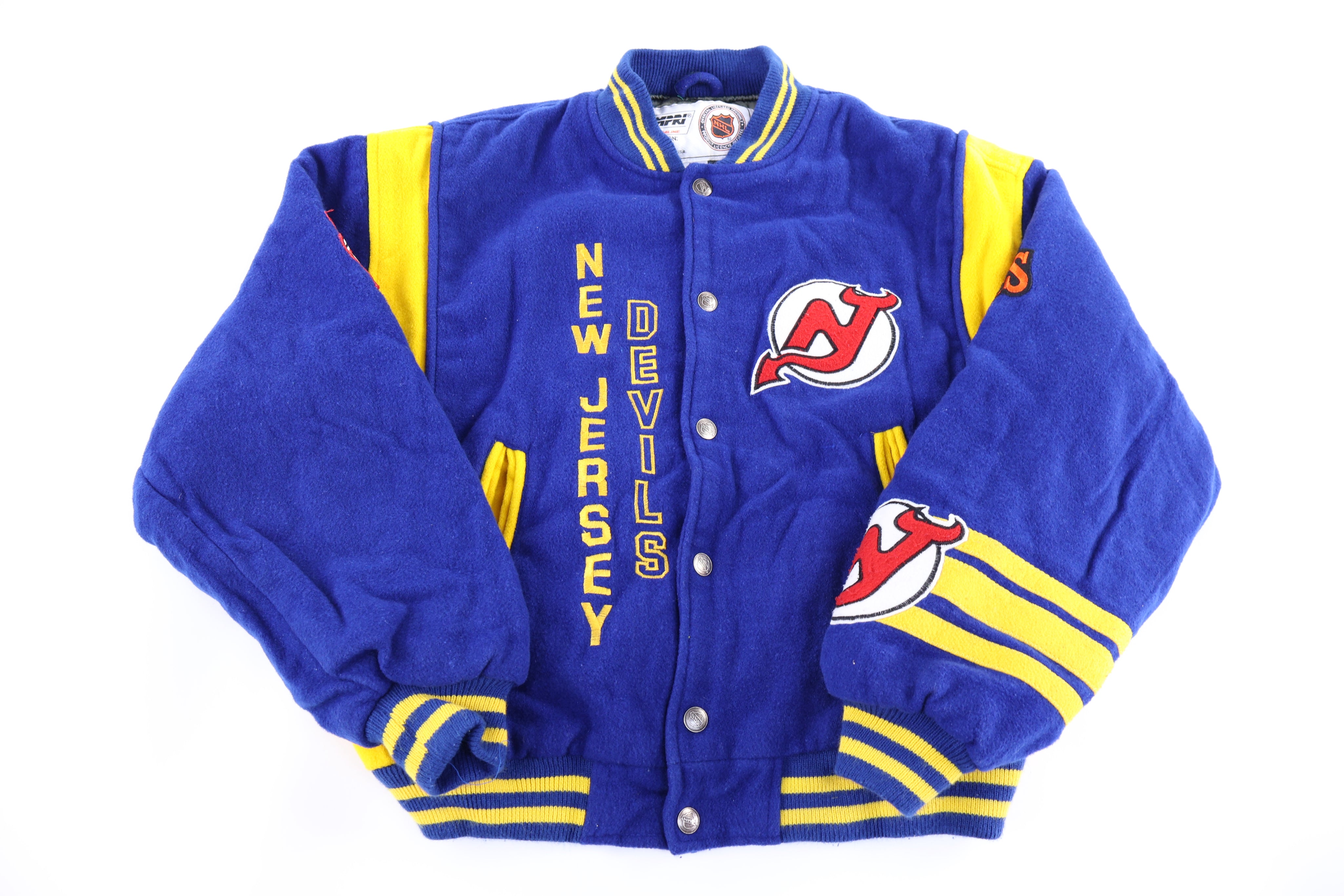 Vintage New Jersey Devils Hockey Bomber Jacket