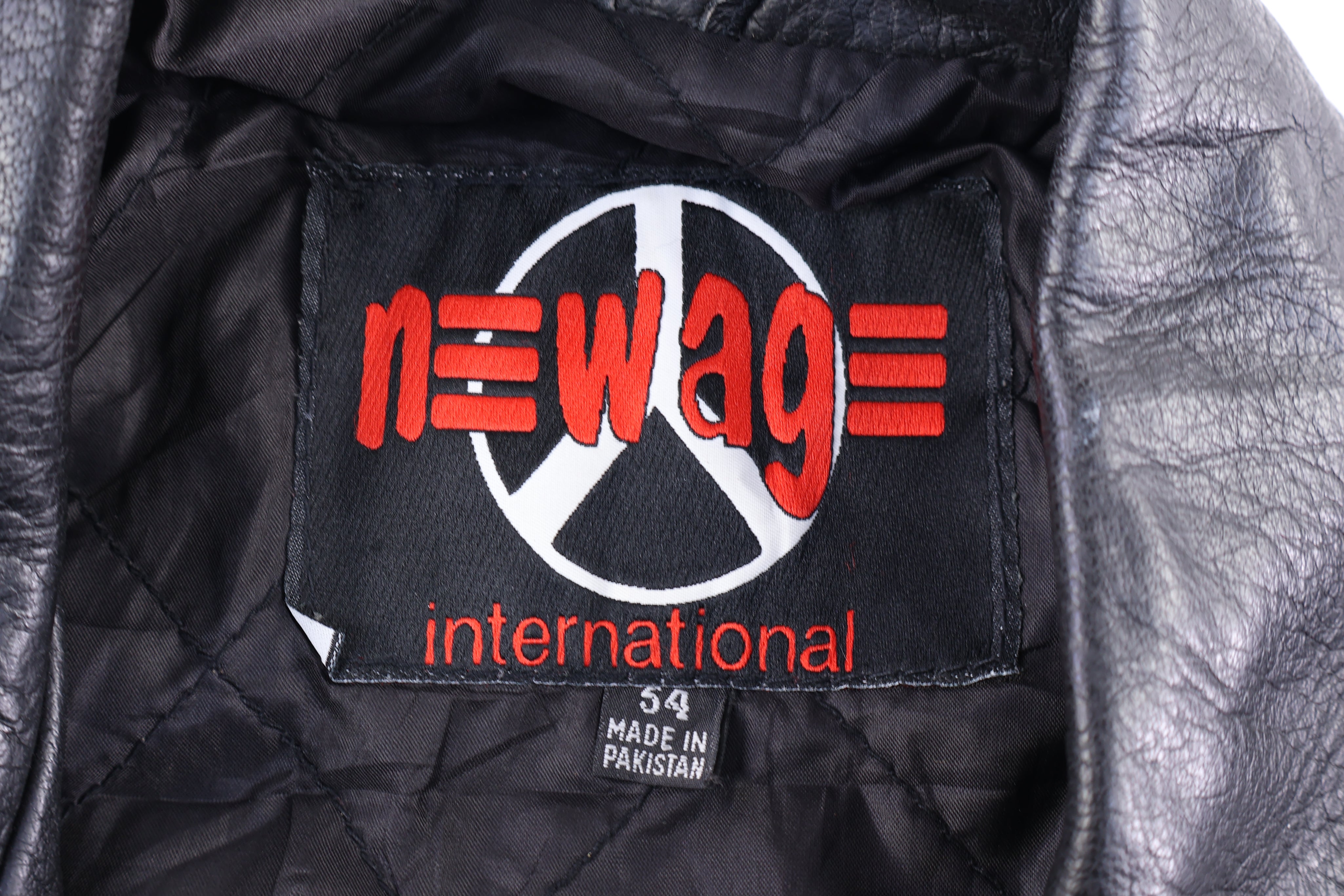 90's New Age Black Leather Jacket