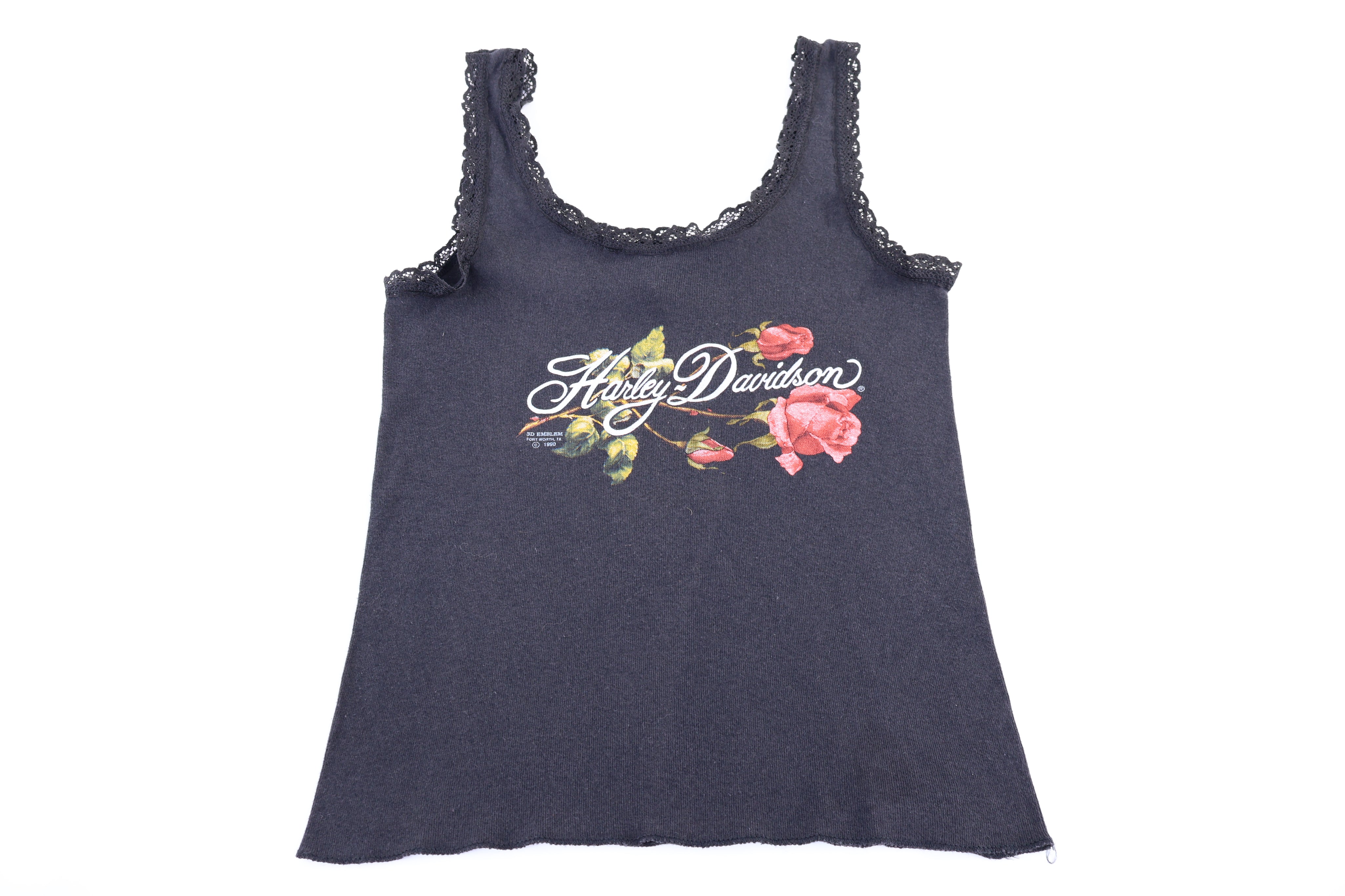 Women's 1990 Harley Davidson Motorcycles 3D Emblem Tank Top