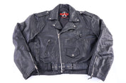 90's New Age Black Leather Jacket