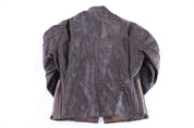 50's Shorman Brown Full Zip Leather Jacket