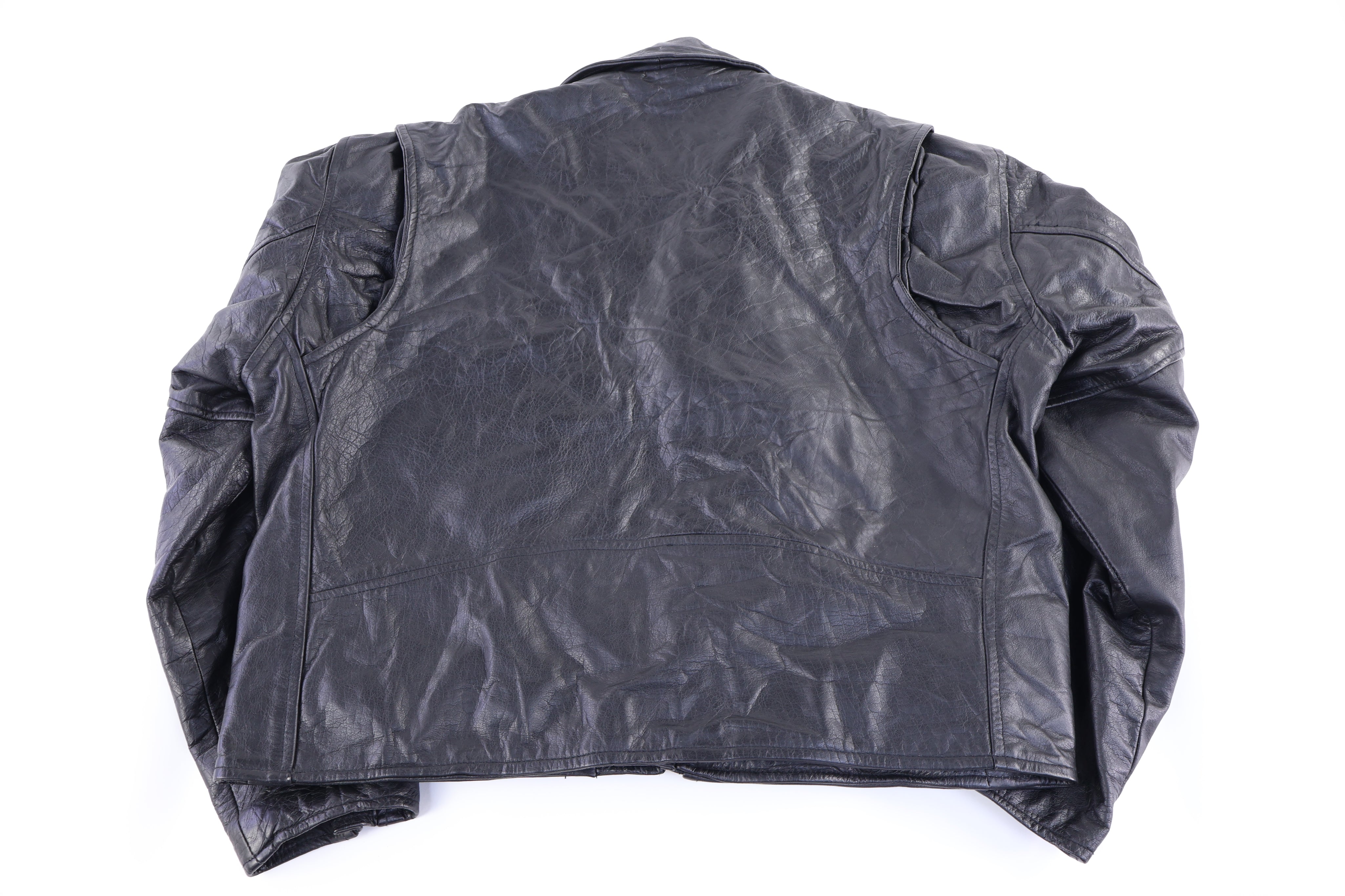 90's New Age Black Leather Jacket