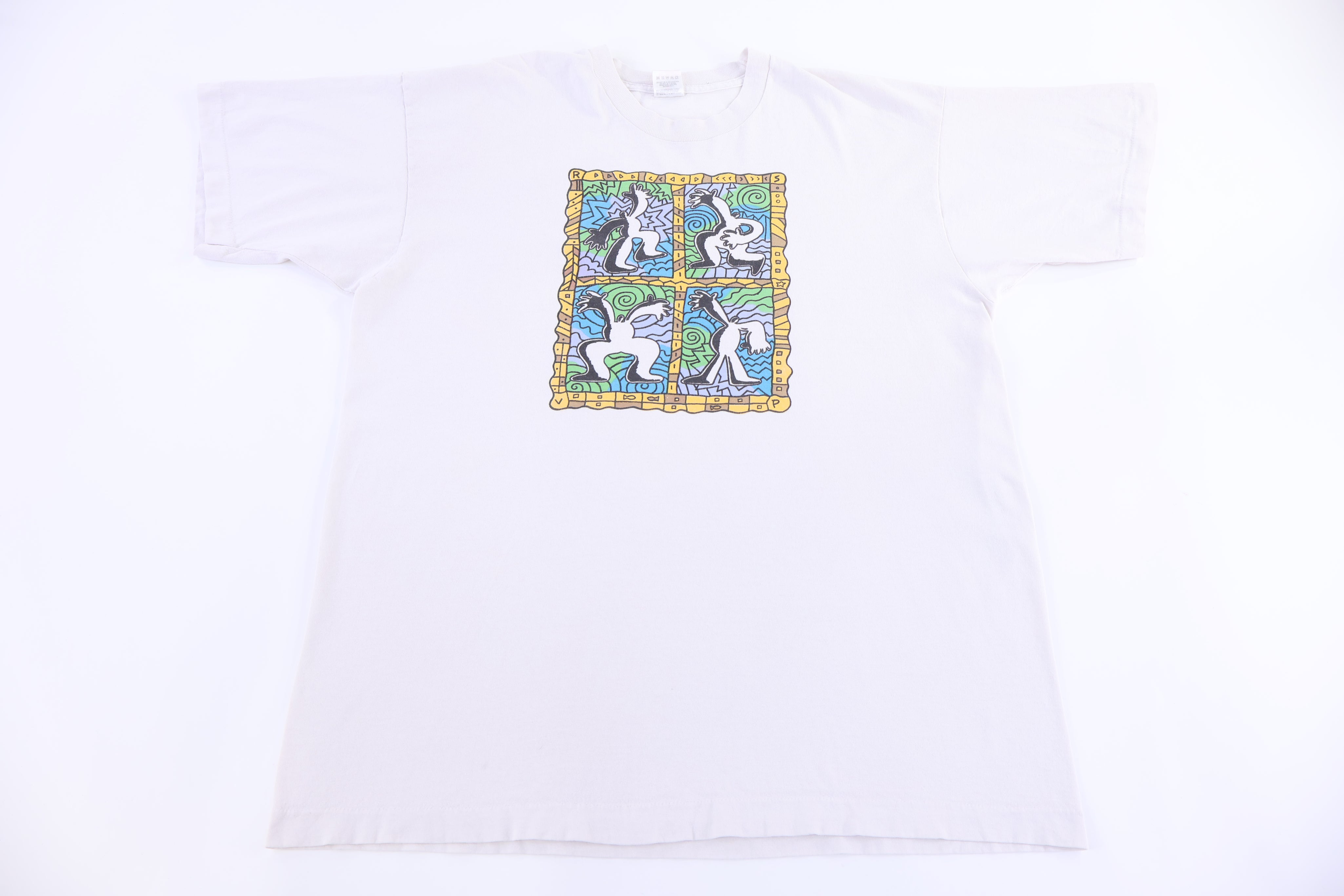 90's Keith Haring Style Pop Art T-shirt