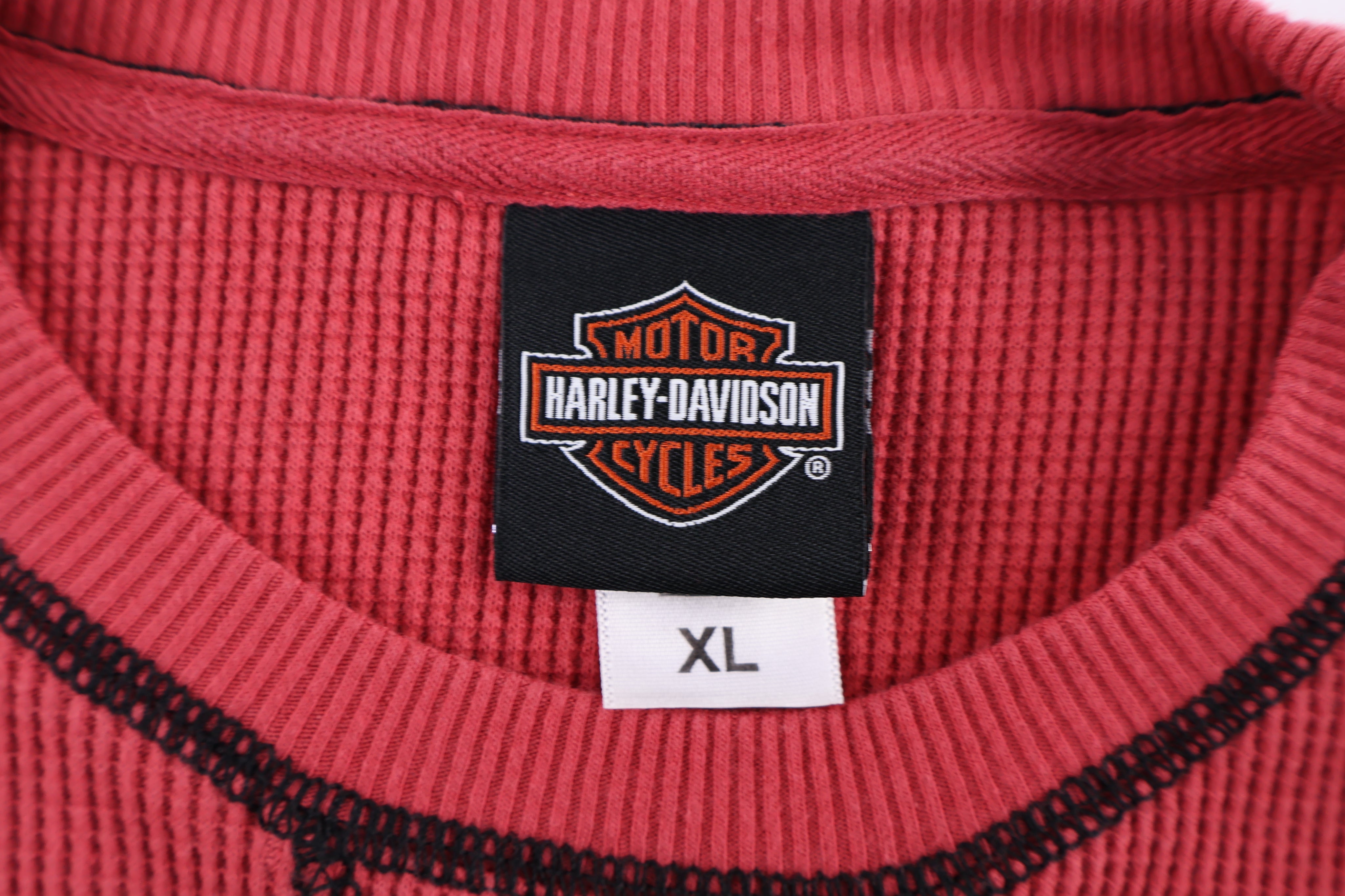 Harley Davidson Motorcycles Red Thermal LS T-shirt