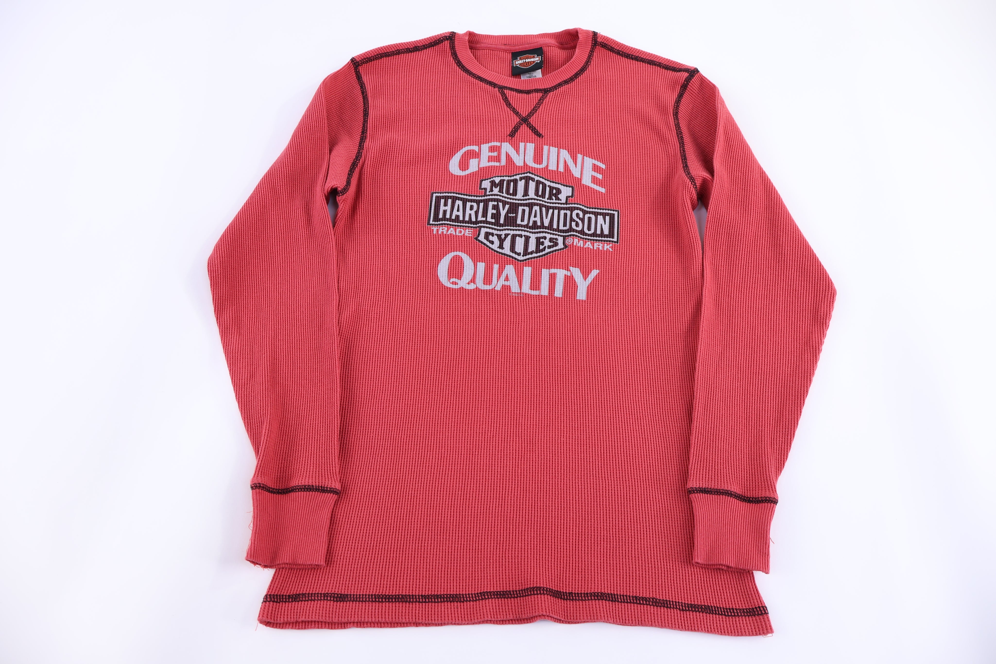 Harley Davidson Motorcycles Red Thermal LS T-shirt