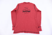 Harley Davidson Motorcycles Red Thermal LS T-shirt