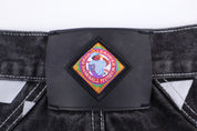 Negro League Embroidered Black Denim Jeans