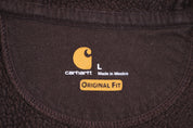 Carhartt Logo Patch Brown Full Zip Jacket