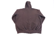 Carhartt Logo Patch Brown Full Zip Jacket