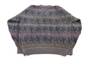 Vintage Colours Multipatterned Knit Sweater