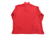 Polo Ralph Lauren Embroidered Logo Red quarter Zip Pullover