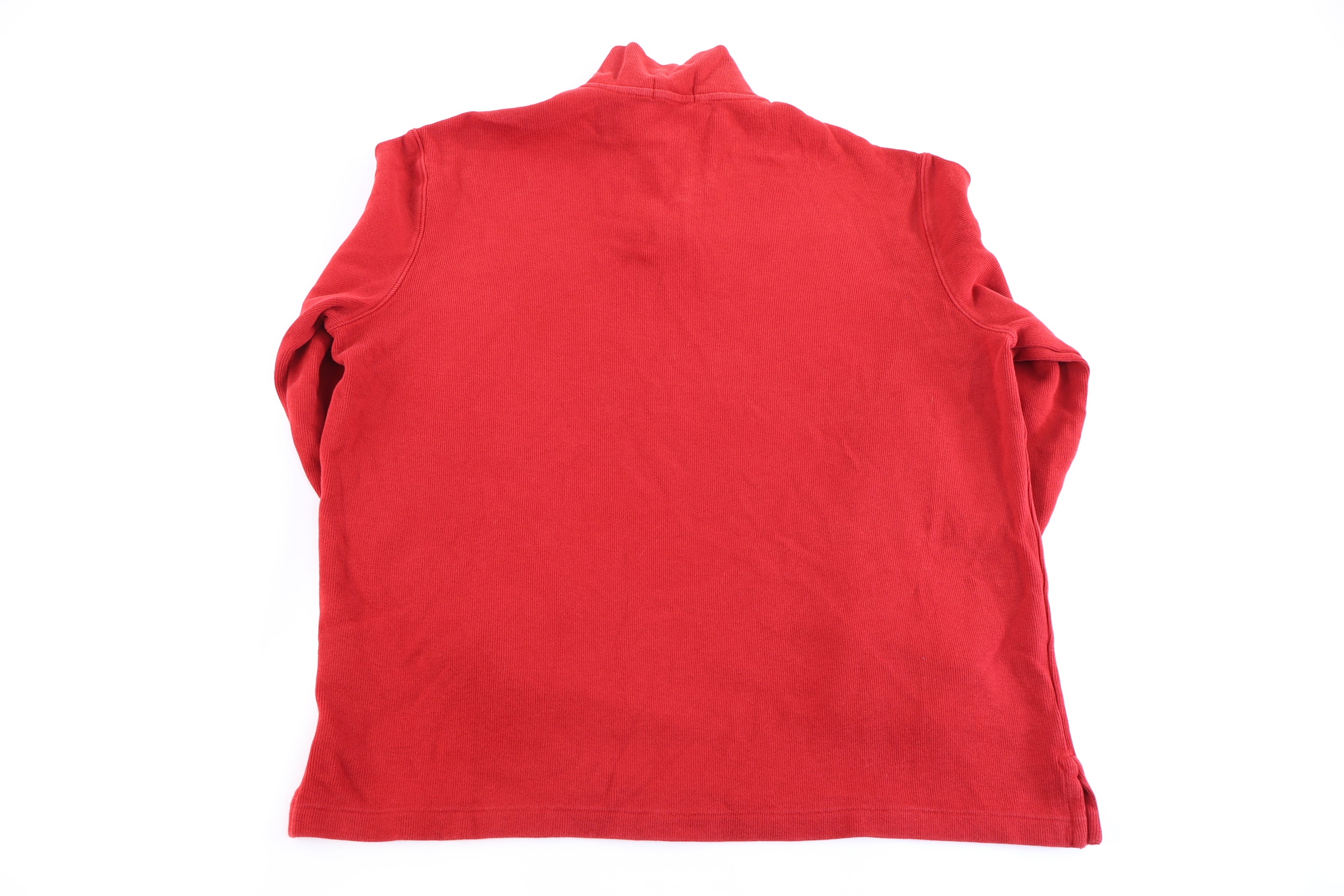 Polo Ralph Lauren Embroidered Logo Red quarter Zip Pullover