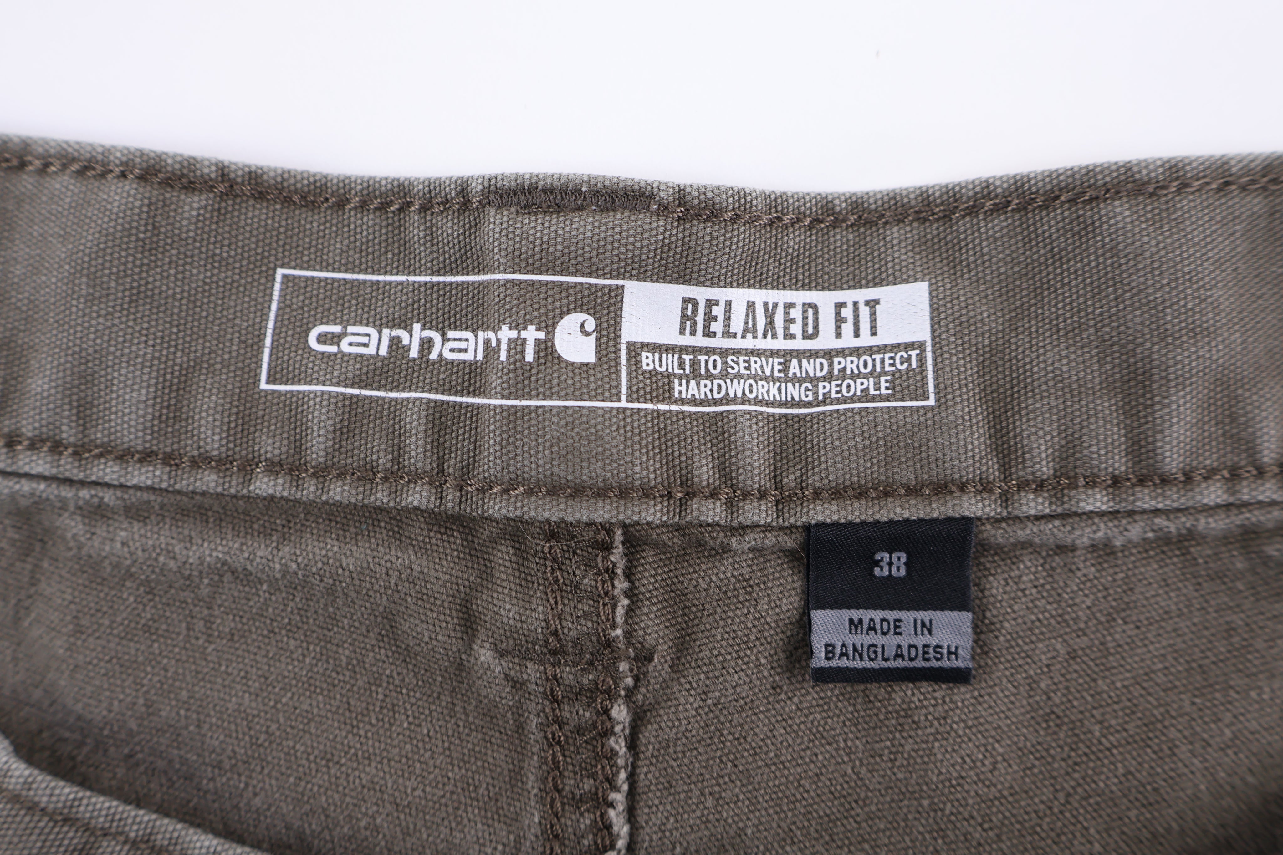 Carhartt Logo Patch Green Shorts