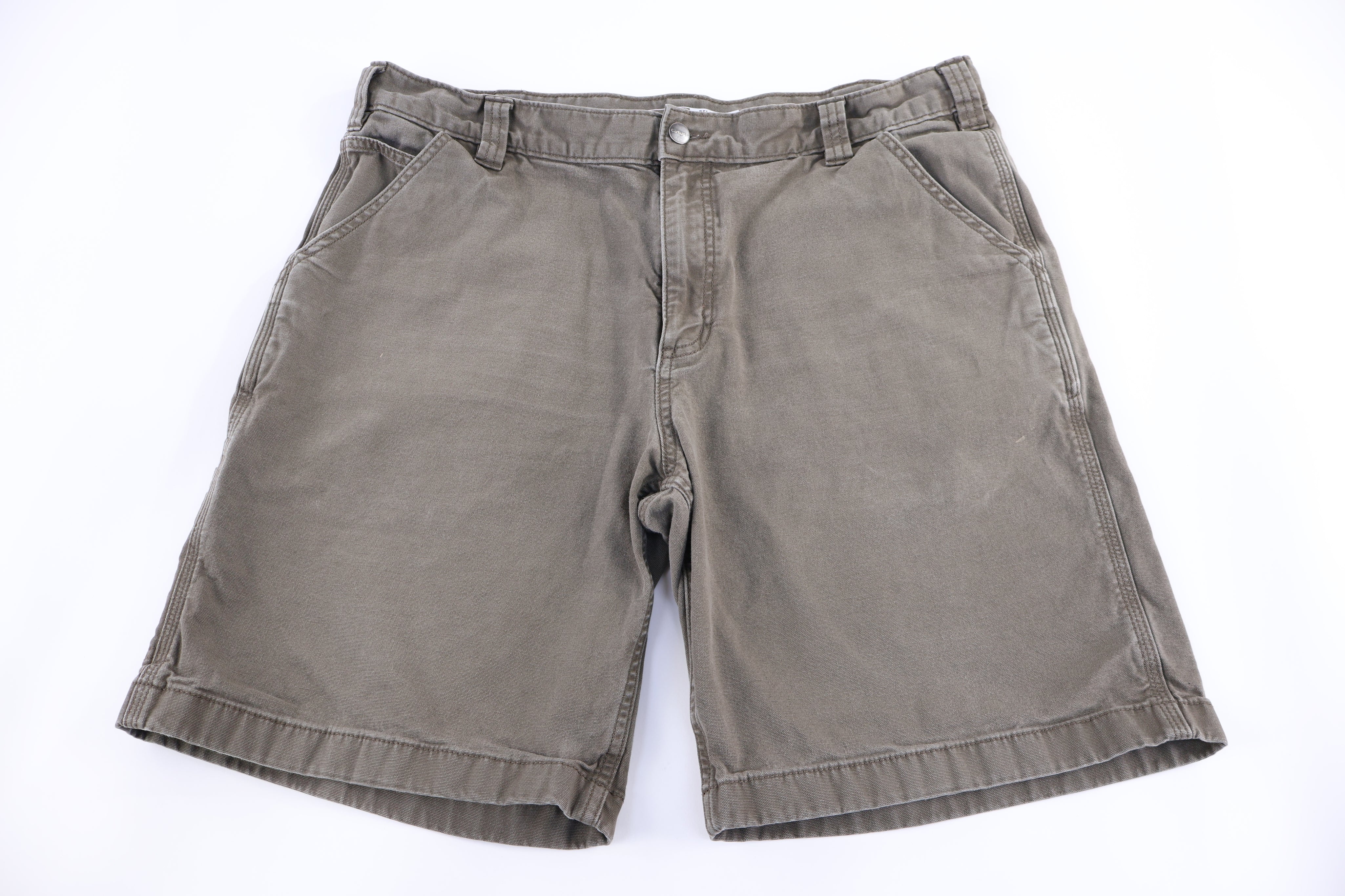 Carhartt Logo Patch Green Shorts