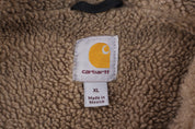 Carhartt Logo Patch Brown Full Zip Vest