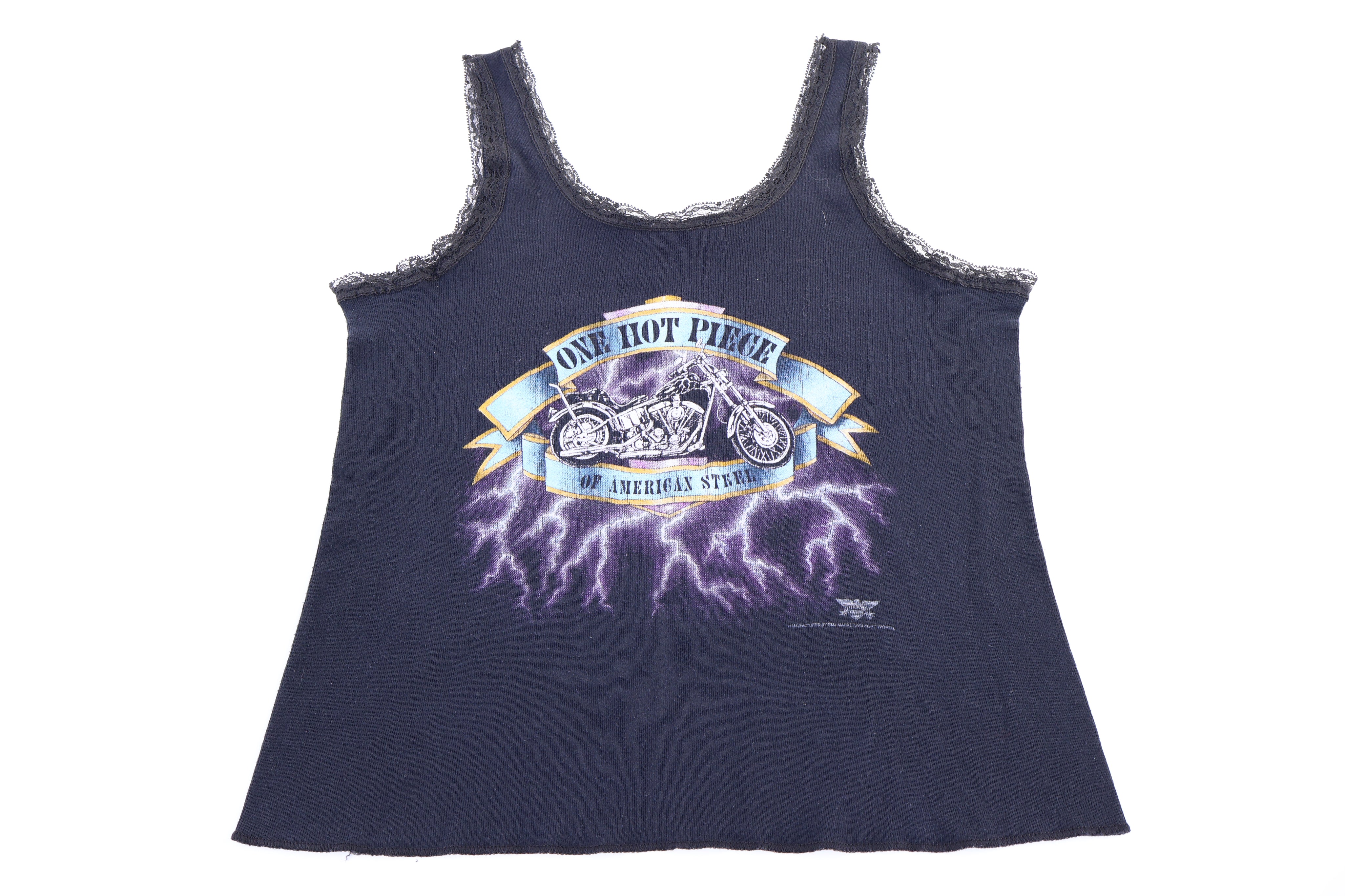 Women's 90's One Hot Piece Biker 3D Emblem Tank Top