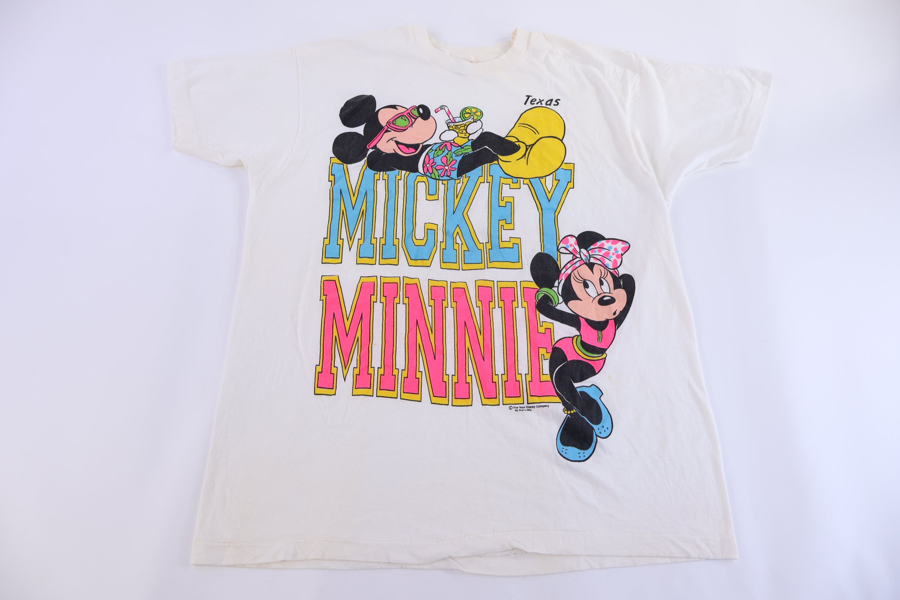 80's Texas Mickey & Minnie Mouse T-shirt