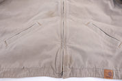 Carhartt Logo Patch Tan Full Zip Jacket