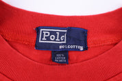 Polo by Ralph Lauren Embroidered Logo Red Pullover Sweater