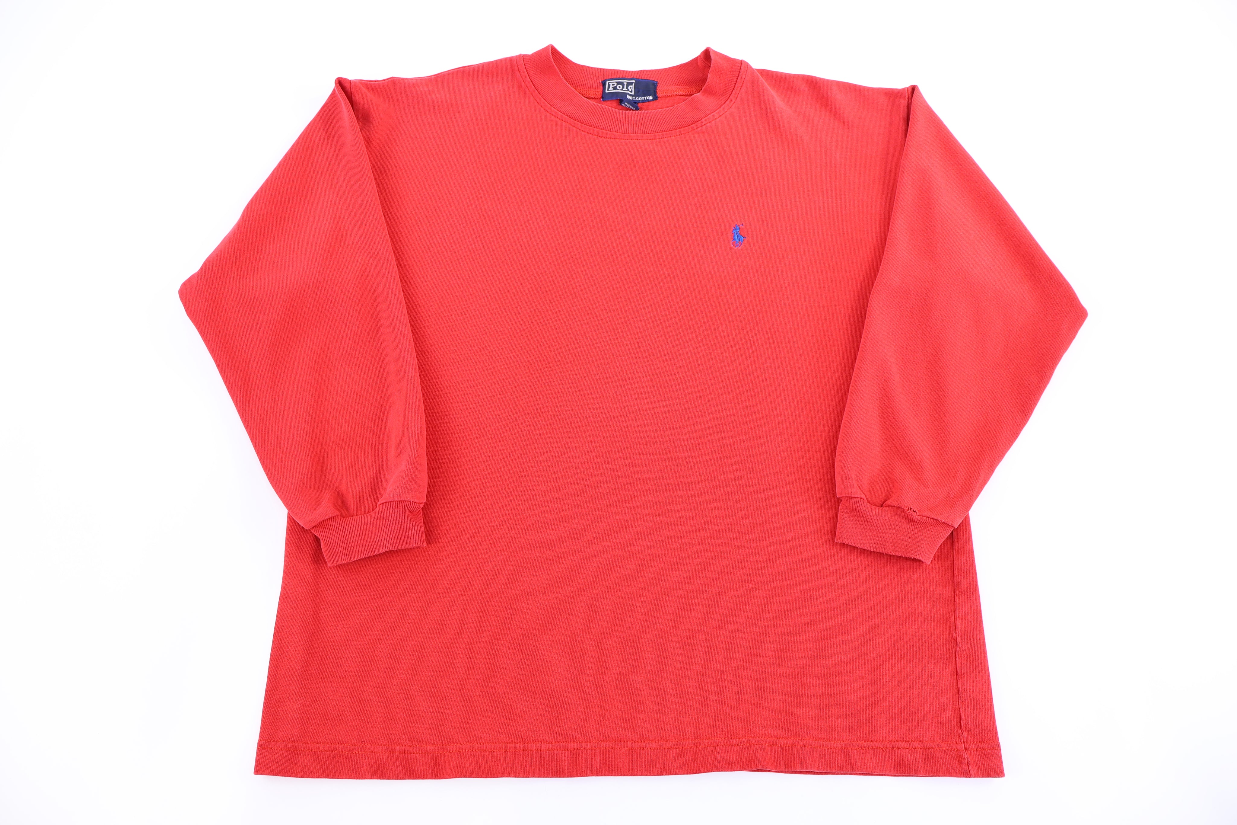 Polo by Ralph Lauren Embroidered Logo Red Pullover Sweater