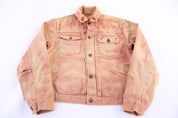Women's 70's Orange Embroidered Jacket