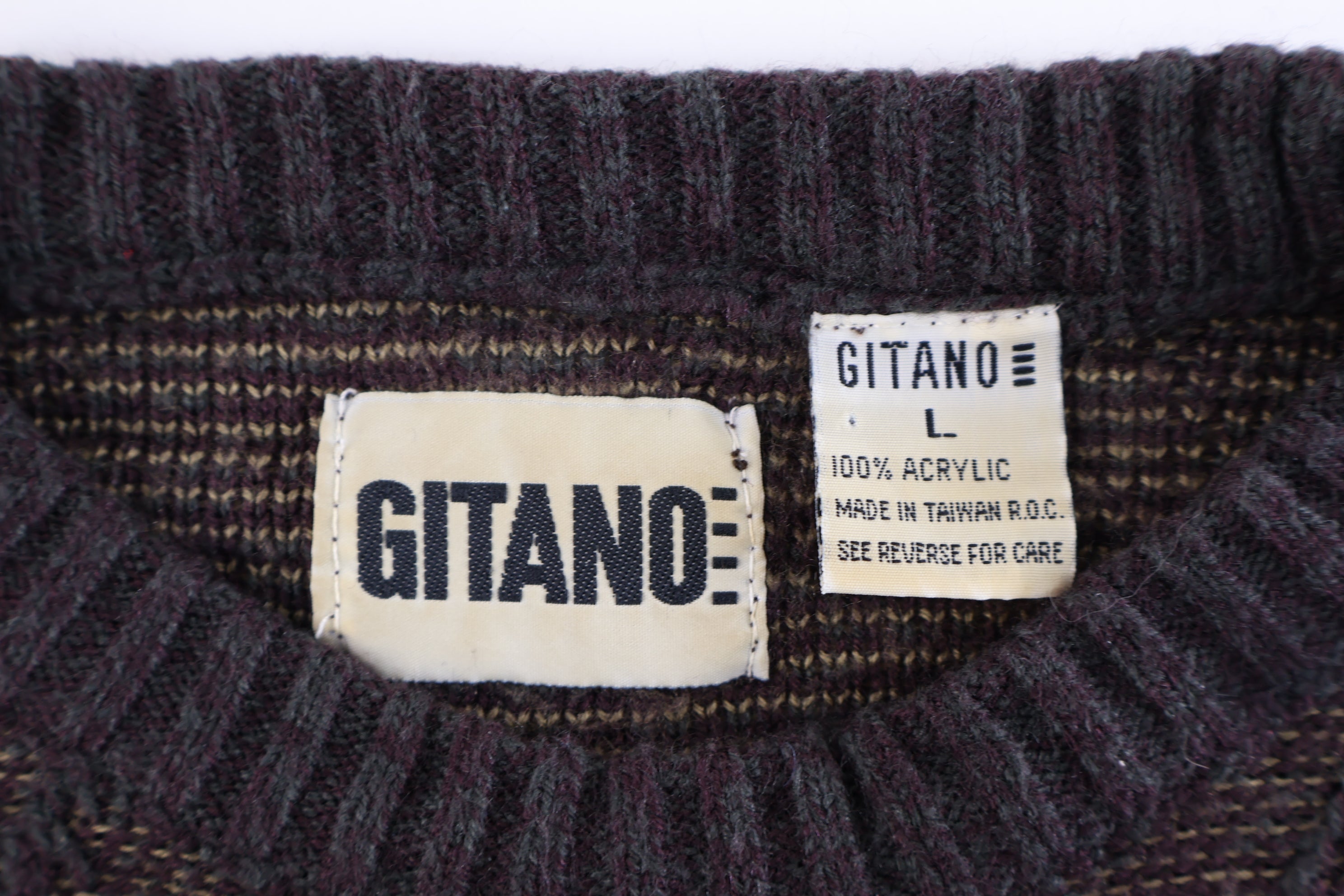 90's Gitano Multipattern Knit Sweater