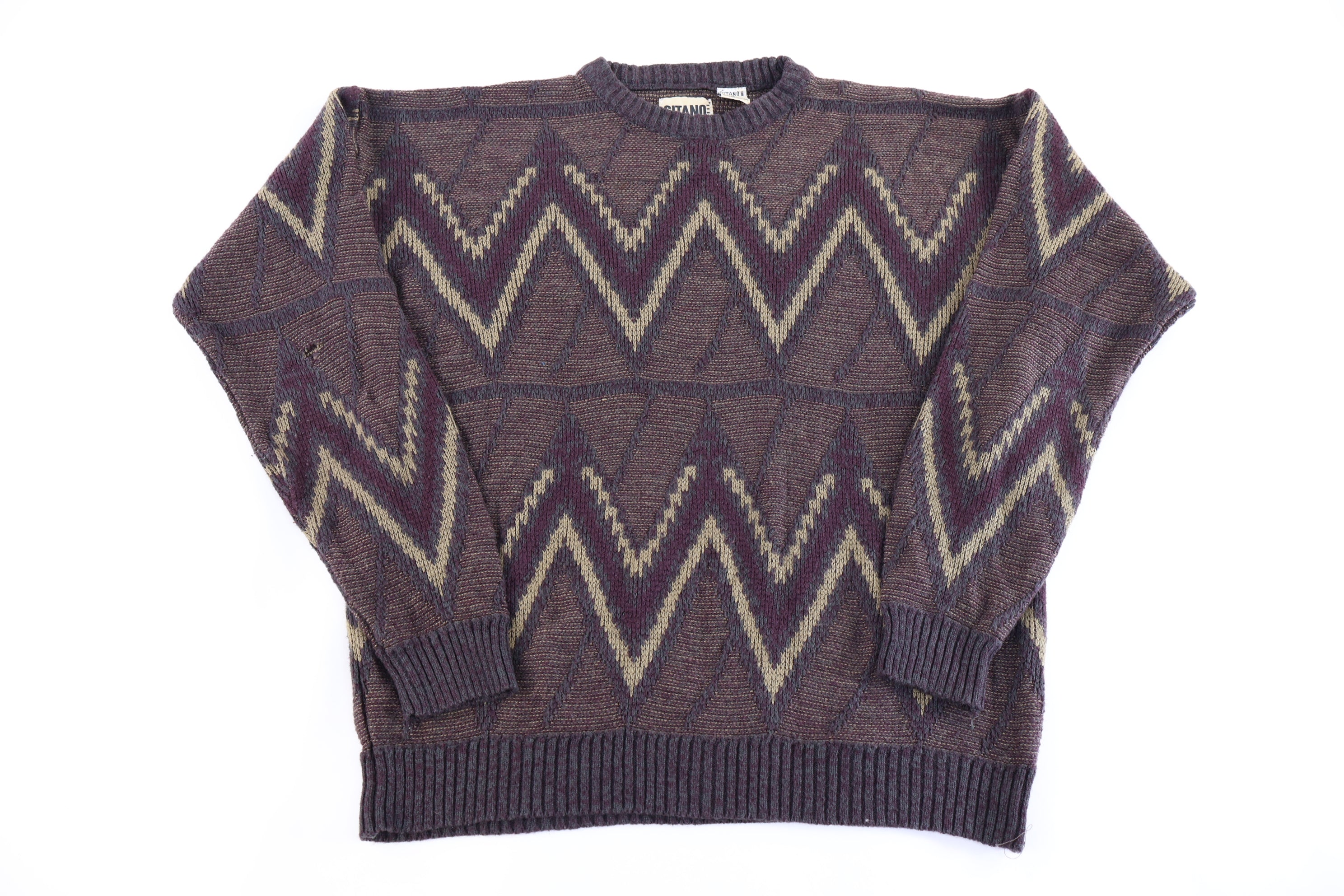 90's Gitano Multipattern Knit Sweater