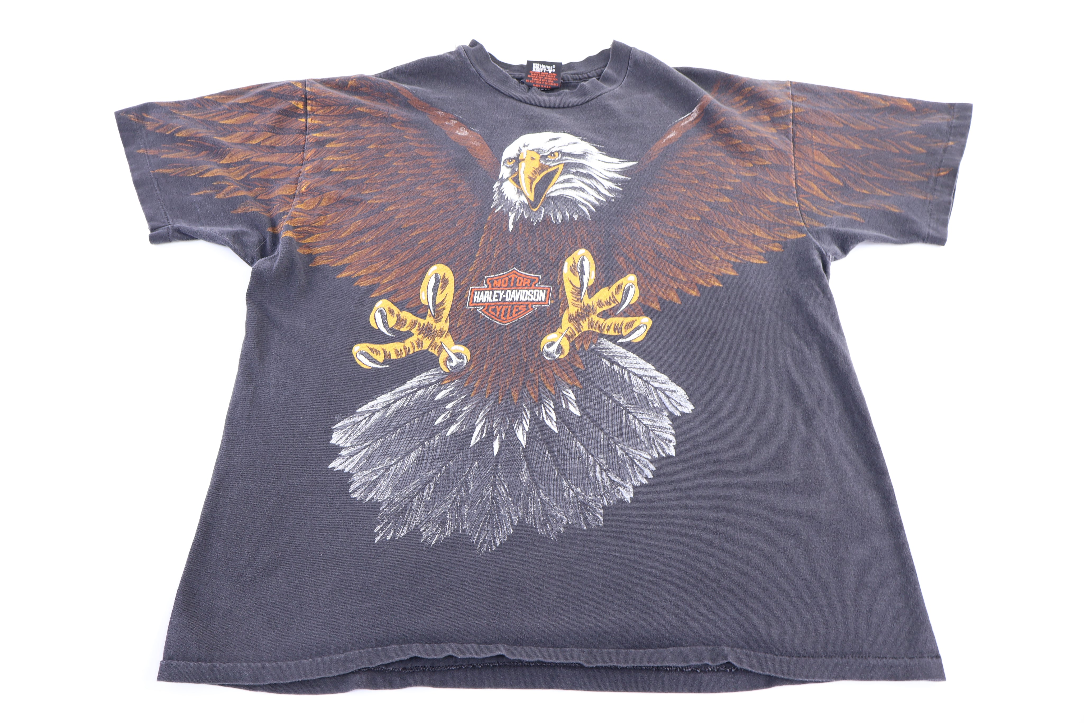 Harley Davidson Motorcycles Eagle All Over Graphic T-shirt