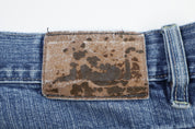 Y2K Drunk Monkey Light Wash Denim Shorts