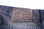 Y2K Downtown Express Dark Wash Denim Shorts