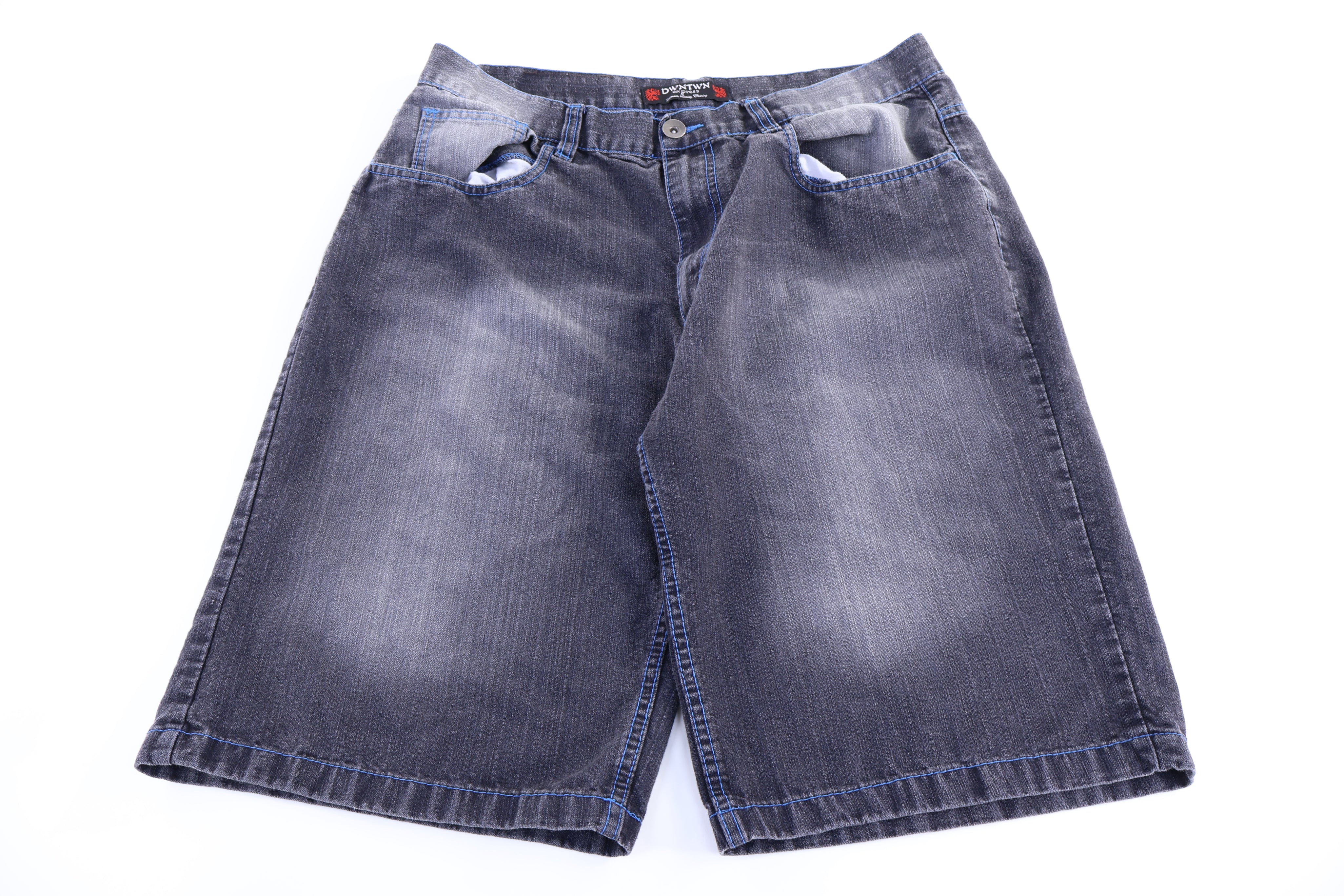 Y2K Downtown Express Dark Wash Denim Shorts