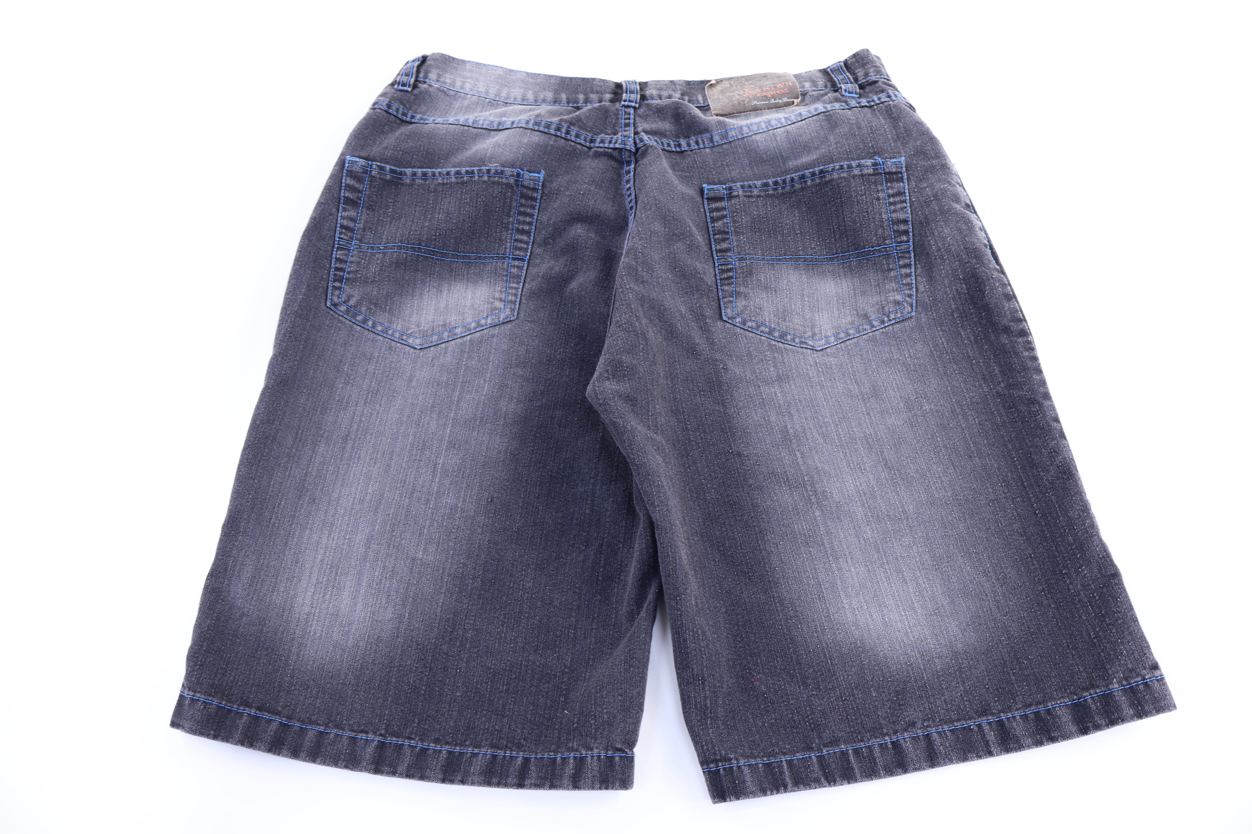 Y2K Downtown Express Dark Wash Denim Shorts
