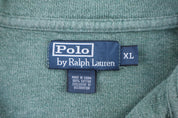 Polo by Ralph Lauren Embroidered Logo Green Quarter Zip Sweater