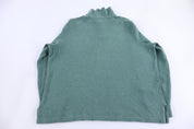 Polo by Ralph Lauren Embroidered Logo Green Quarter Zip Sweater