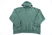 Vintage Nike Embroidered Logo Green Pullover Hoodie