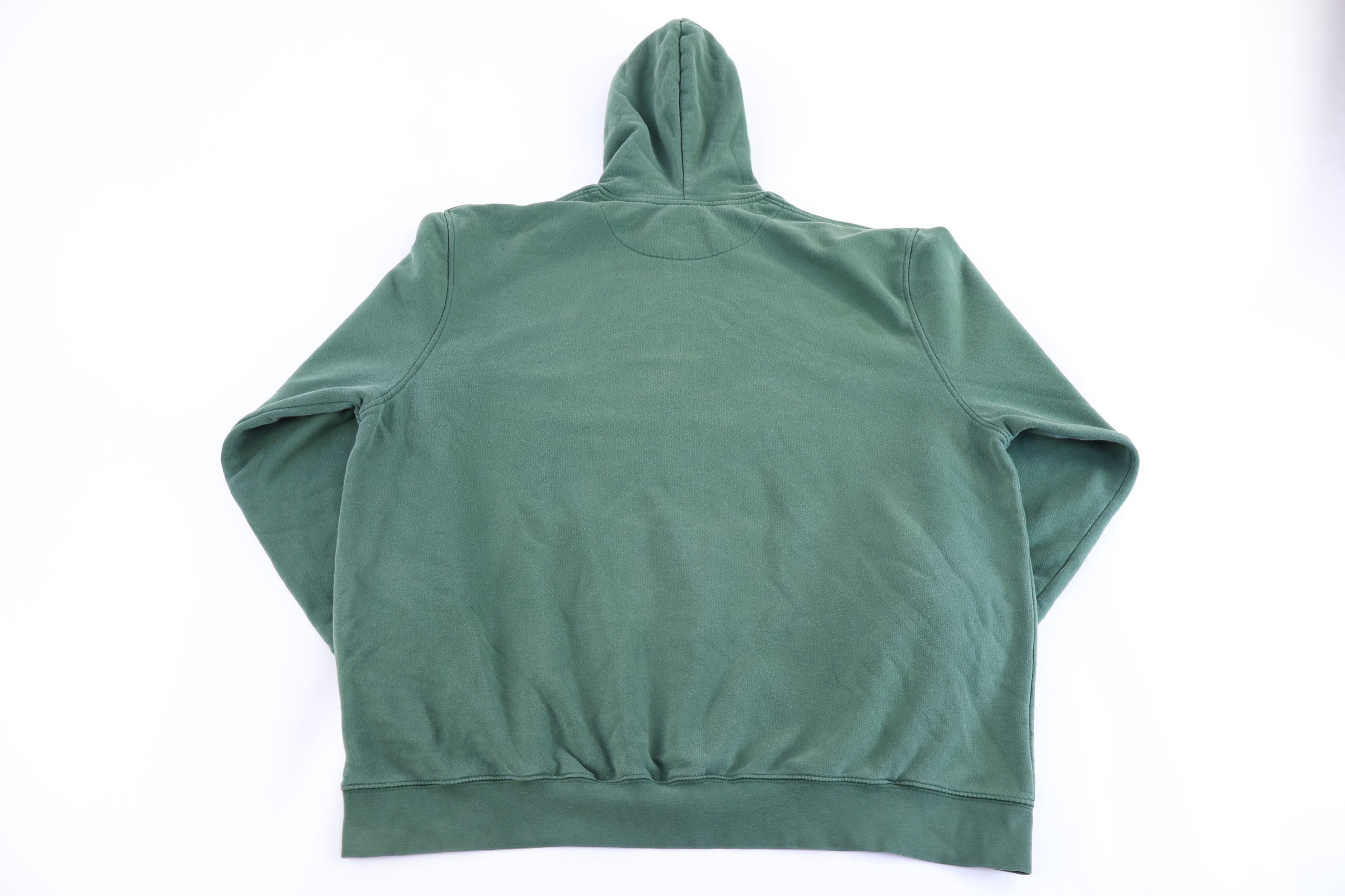 Vintage Nike Embroidered Logo Green Pullover Hoodie