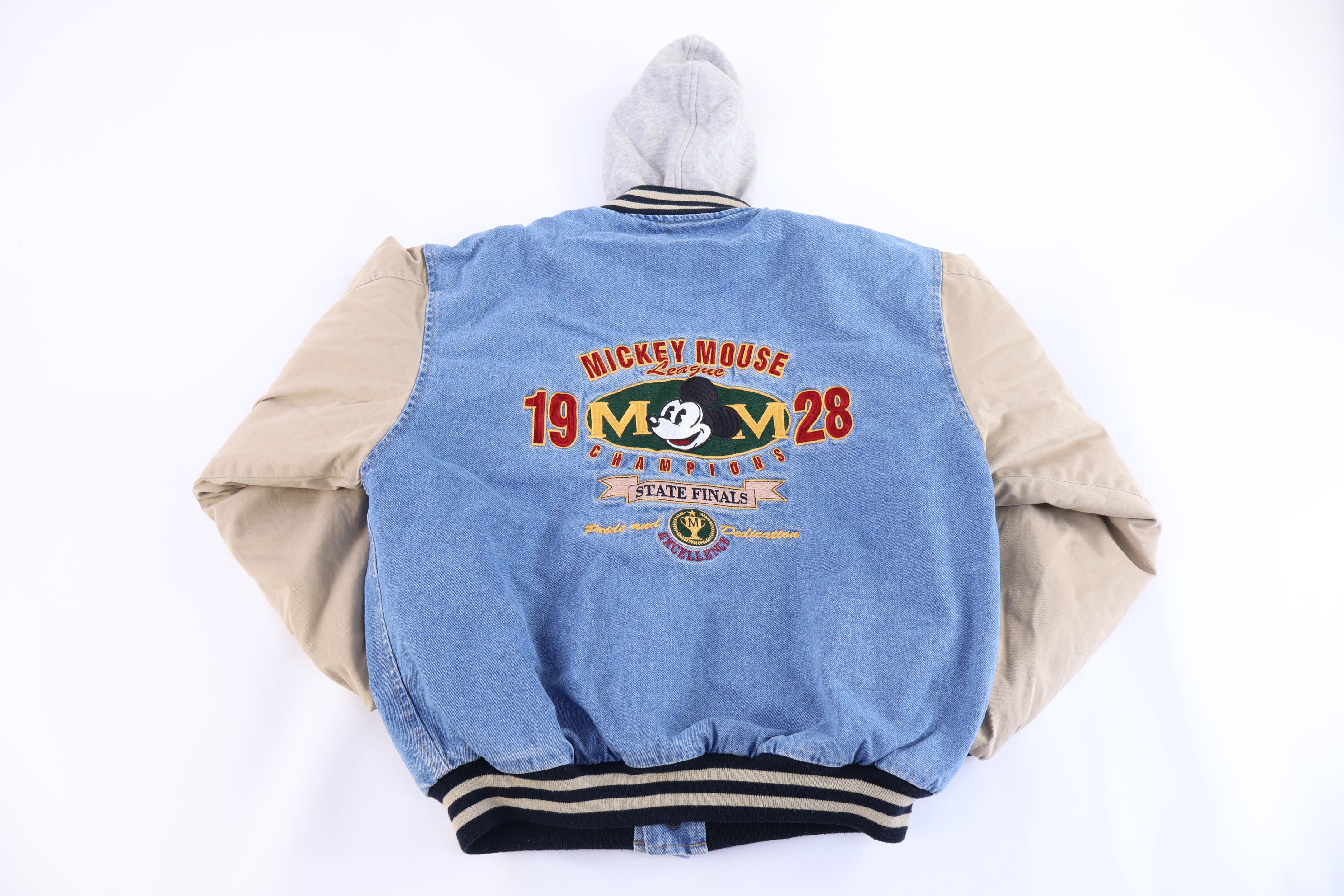 Vintage The Disney Catalog Mickey Mouse Varsity Bomber Jacket