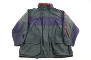 Vintage Nautica Green, Blue Full Zip Jacket