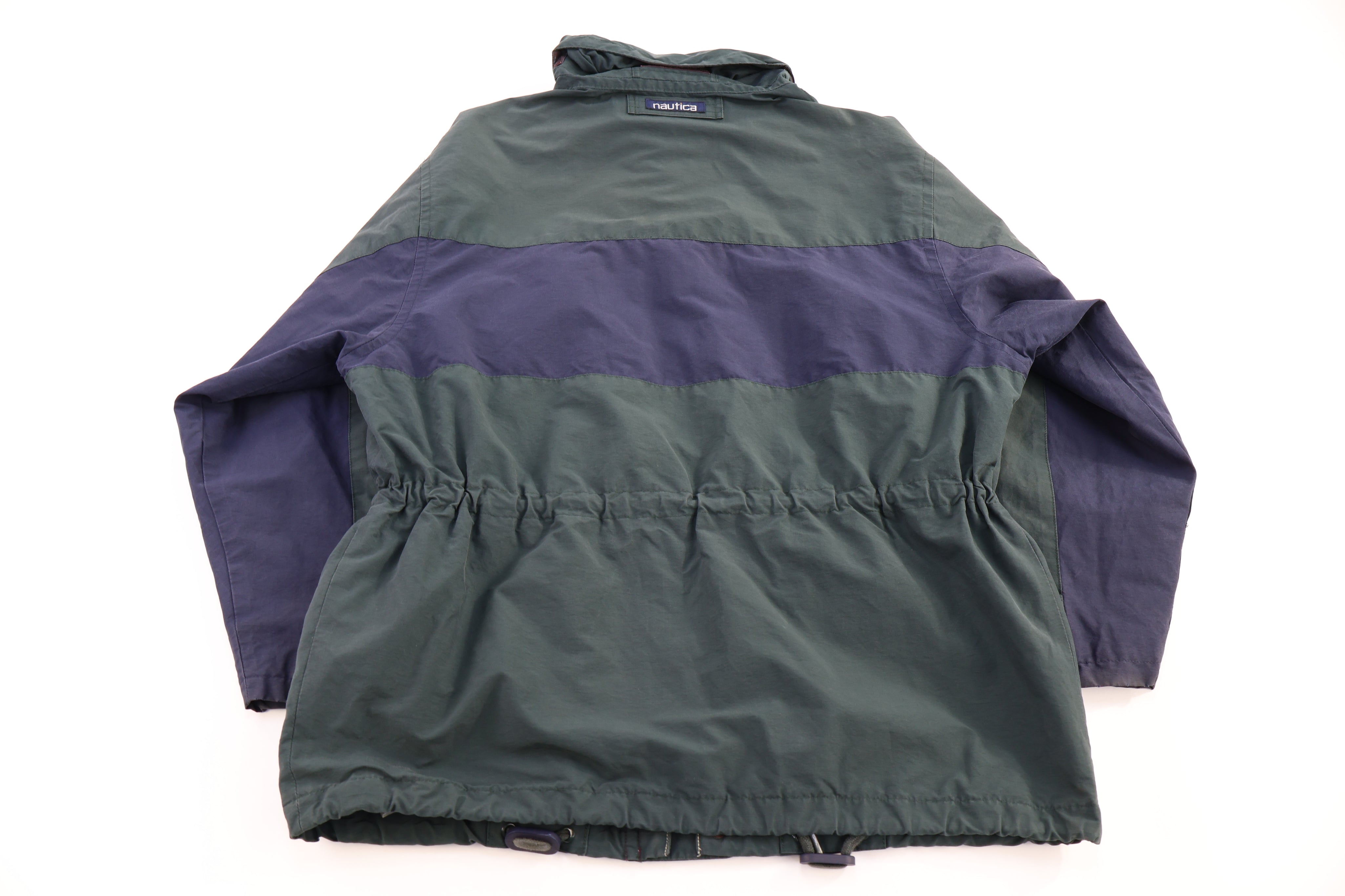Vintage Nautica Green, Blue Full Zip Jacket