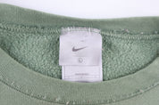 Vintage Nike Embroidered Logo Green Sweatshirt