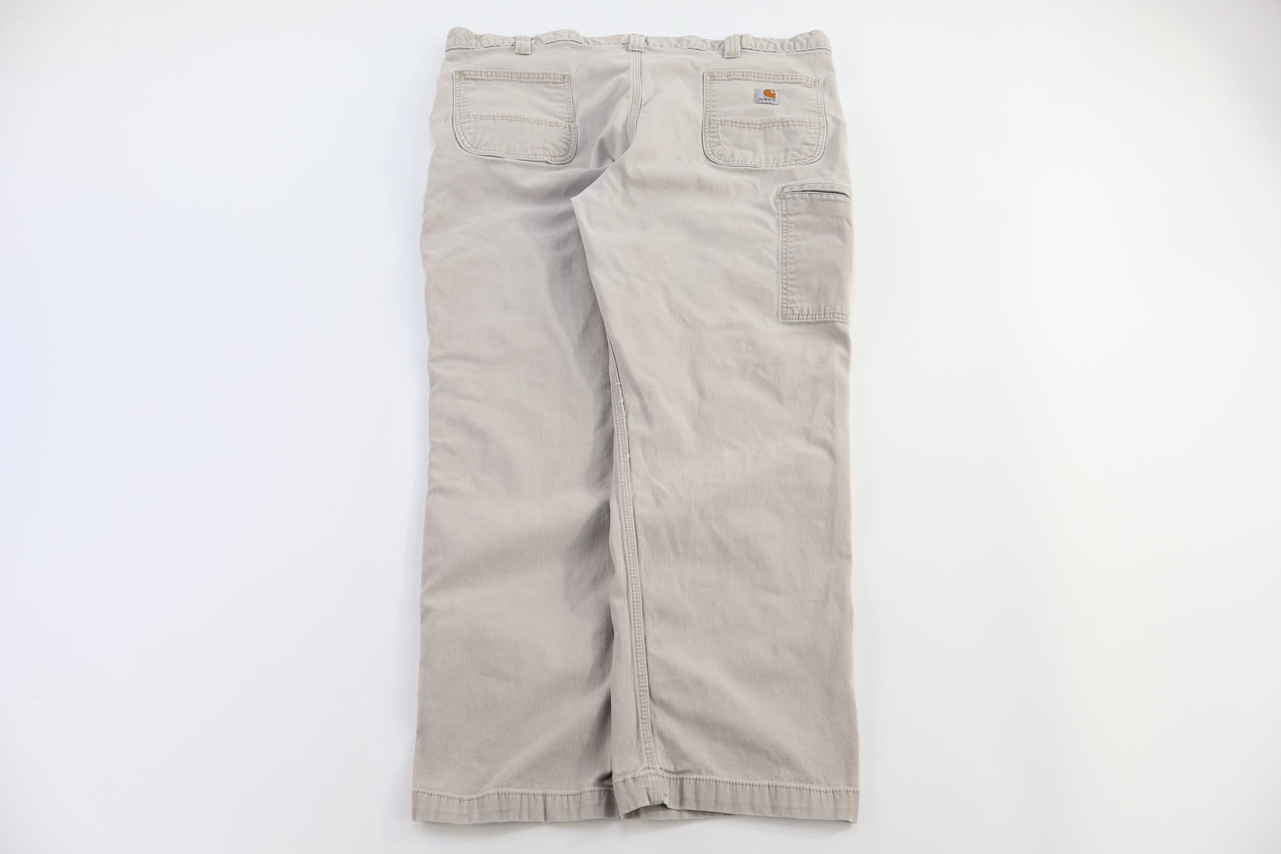 Carhartt Logo Patch Tan Relaxed Fit Pants
