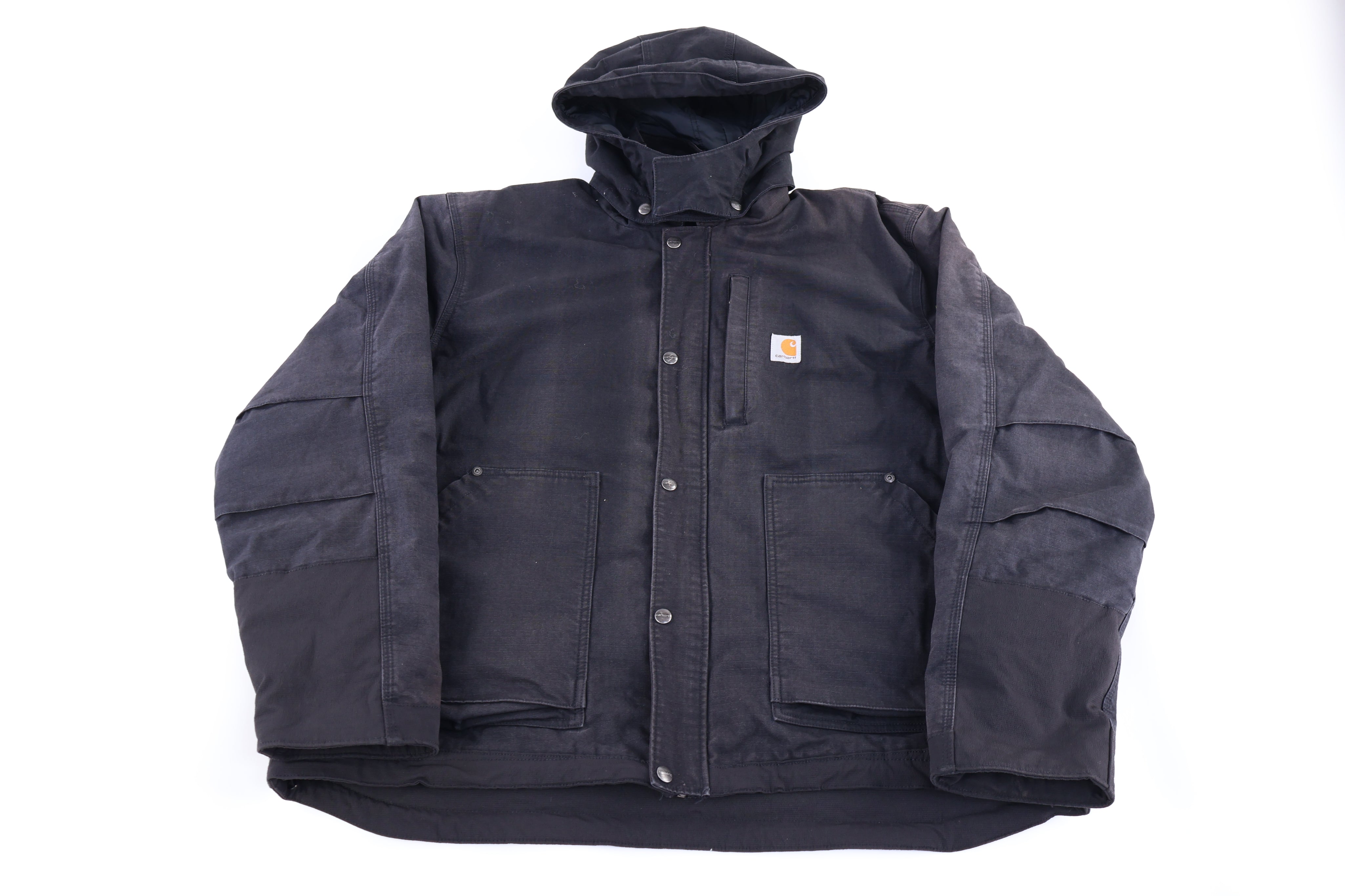 Carhartt Logo Patch Black Full Zip Jacket