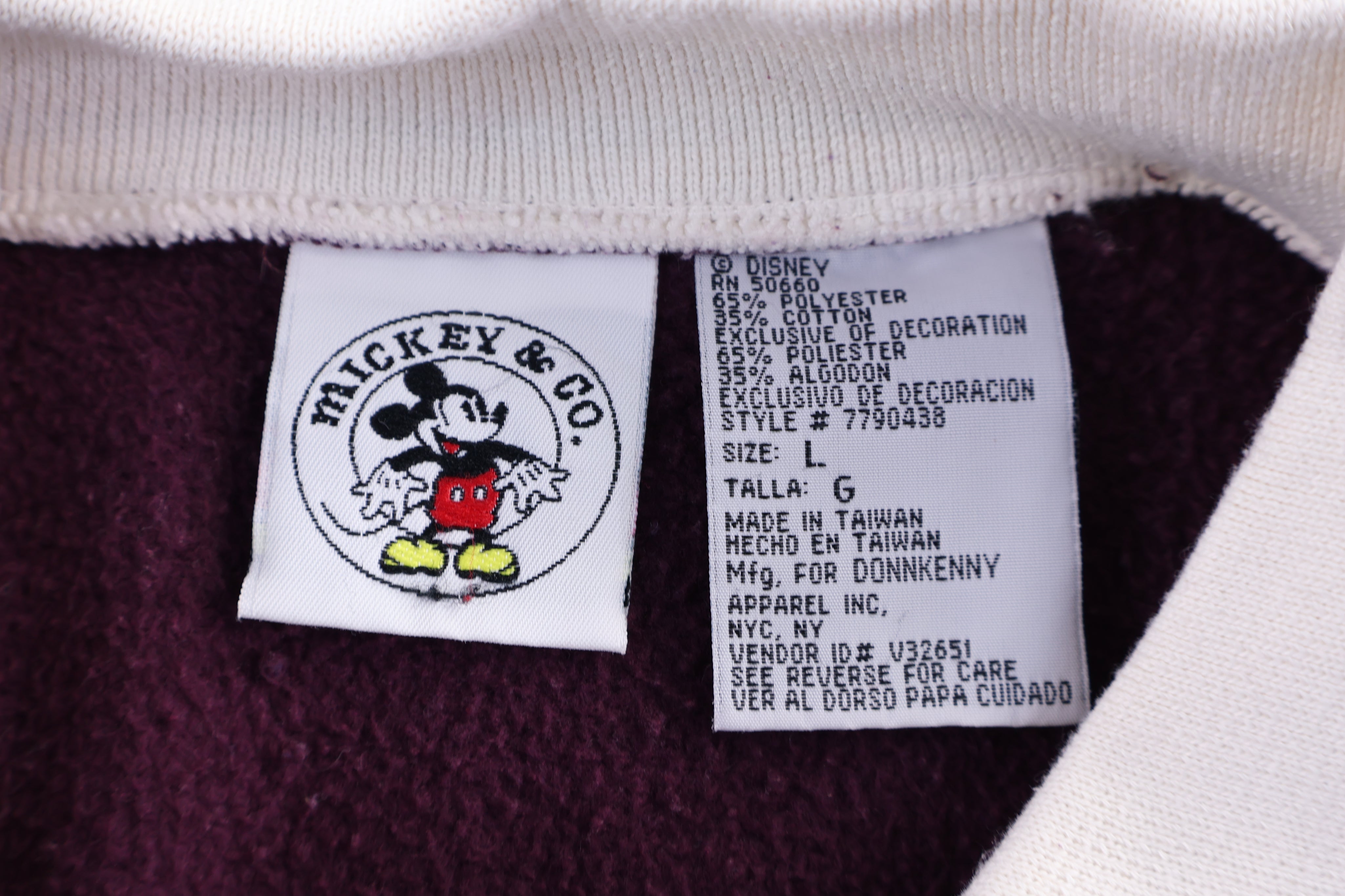 Vintage Mickey & Co Embroidered Sweatshirt