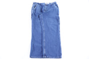 Carhartt Logo Patch Blue Denim Jeans