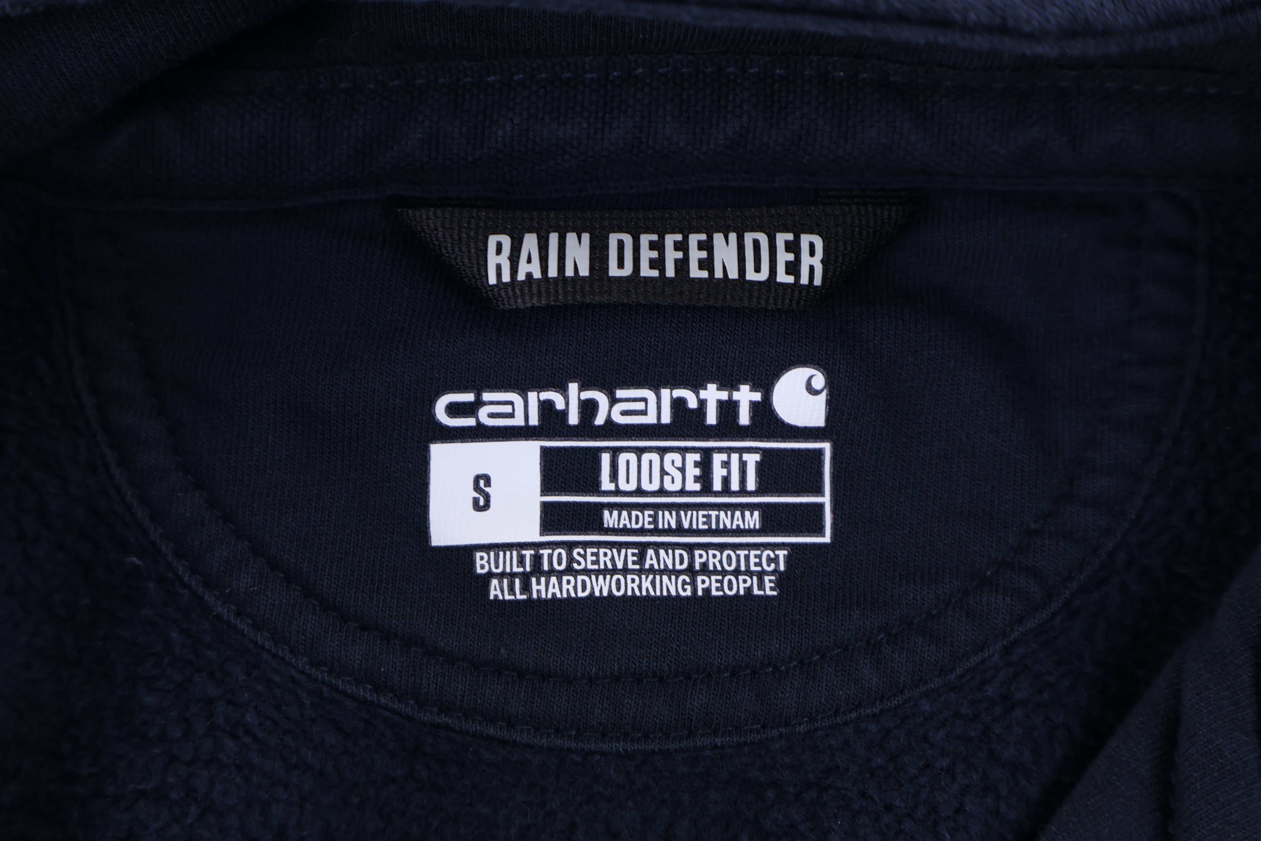 Carhartt Logo Patch Blue Pullover Hoodie