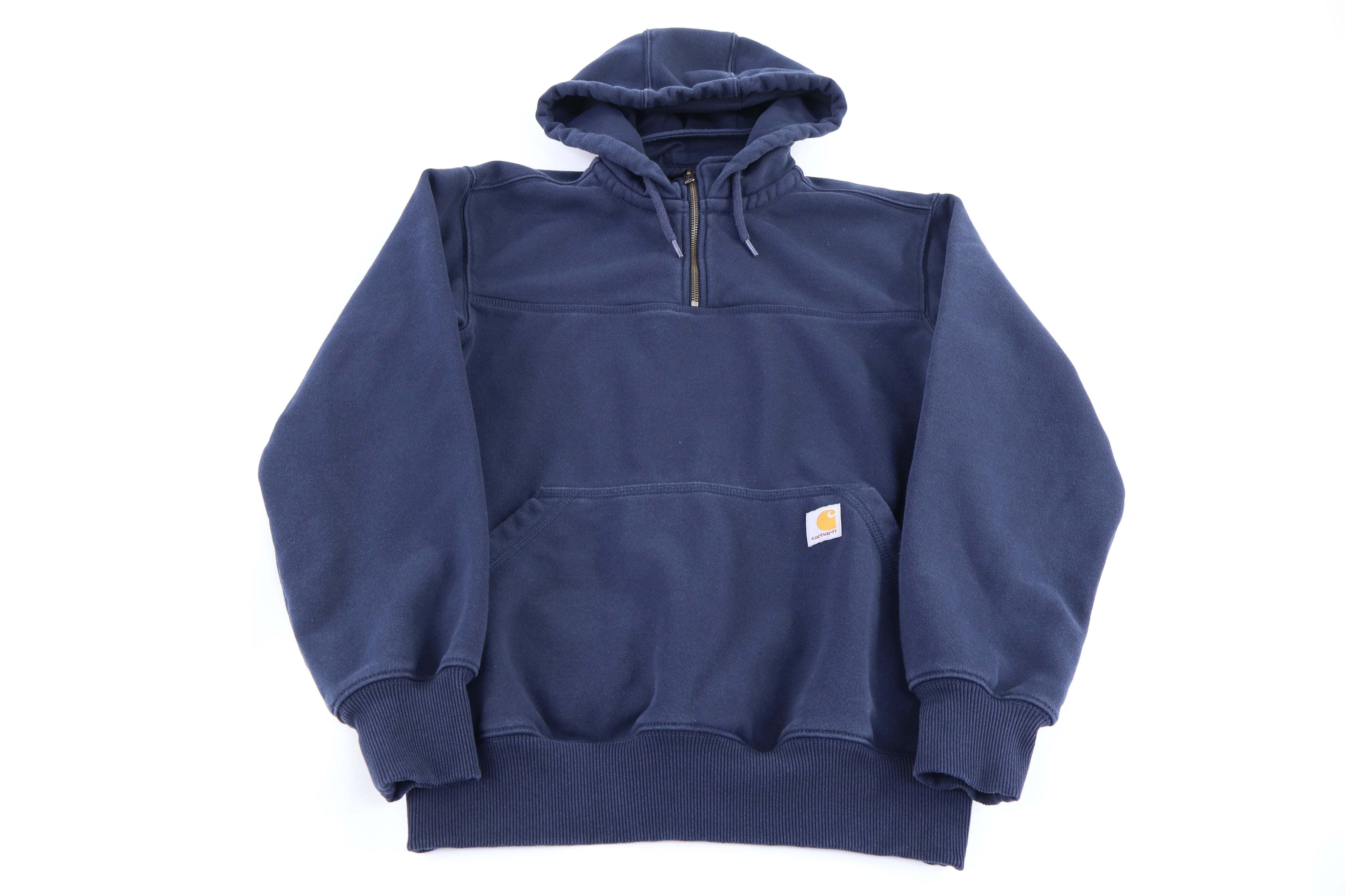 Carhartt Logo Patch Blue Pullover Hoodie