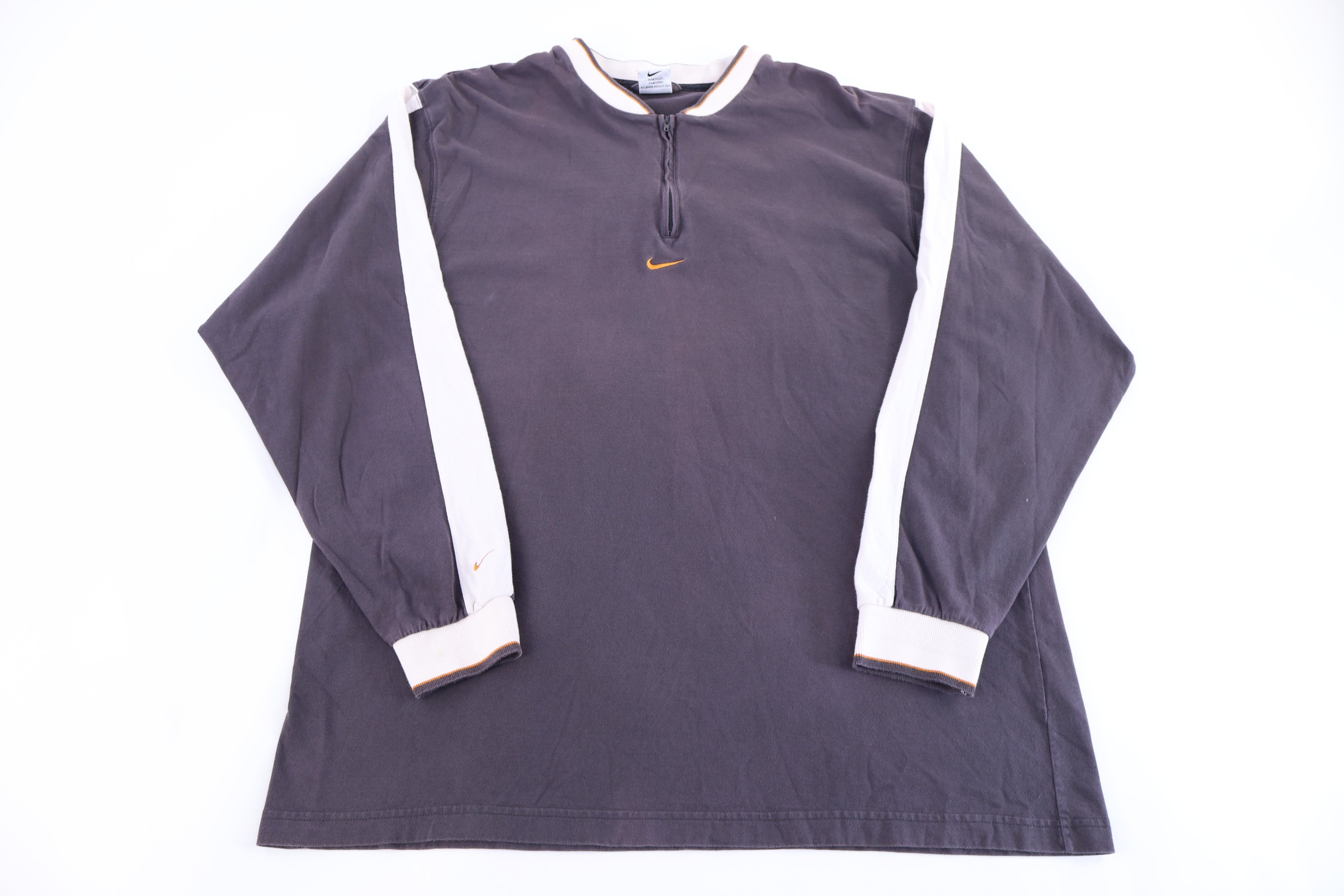 90's Nike Embroidered Logo Quarter Zip Pullover