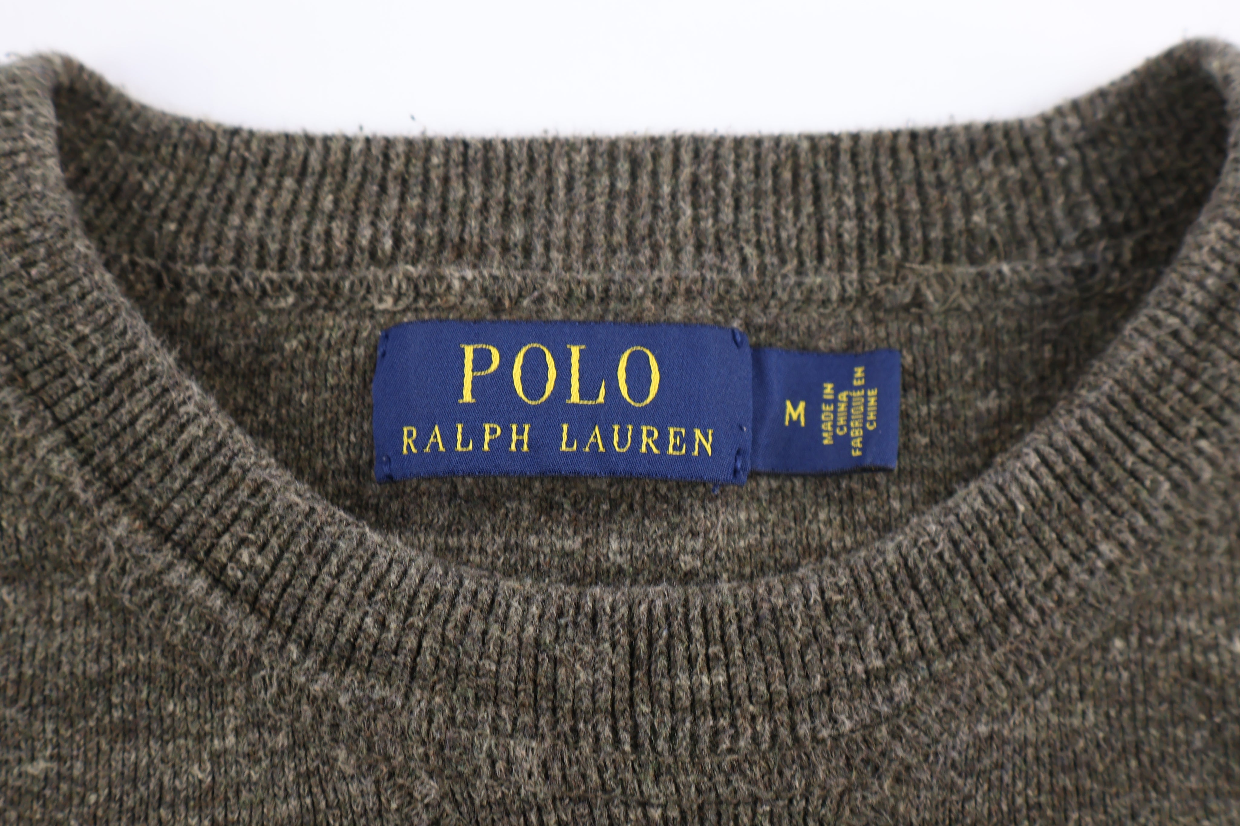 Polo Ralph Lauren Embroidered Logo Green Knit Sweater