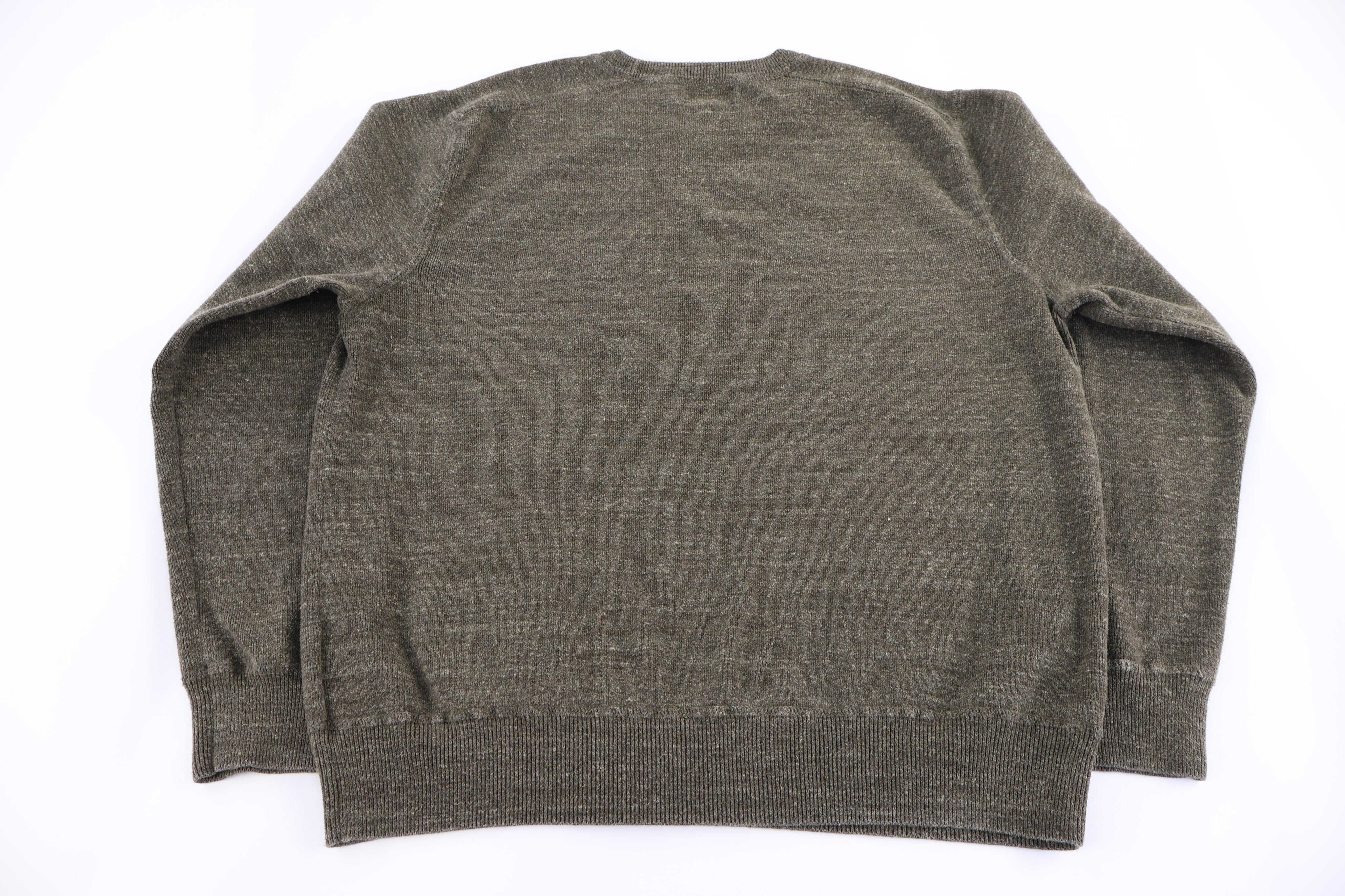 Polo Ralph Lauren Embroidered Logo Green Knit Sweater